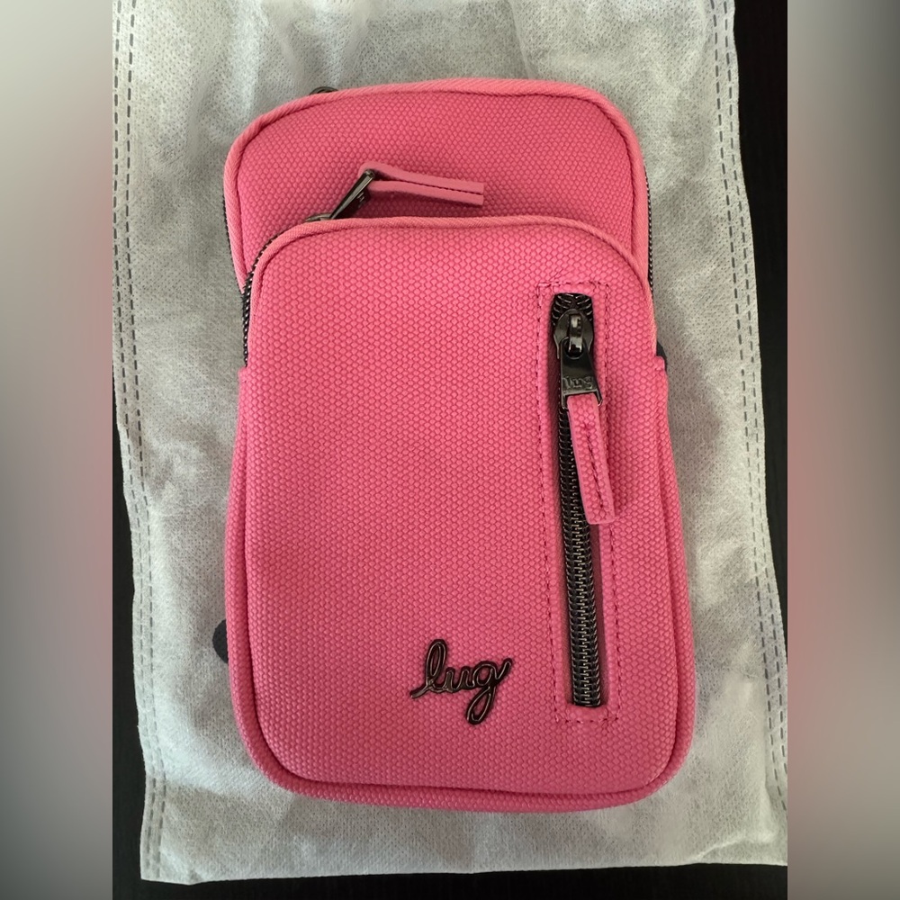 Lug Pitter Patter Matte Luxe VL Crossbody Bag in Pink Tourmaline